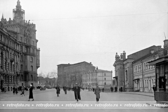 Тургеневская площадь и Сретенский бульвар, 1920-е годы.