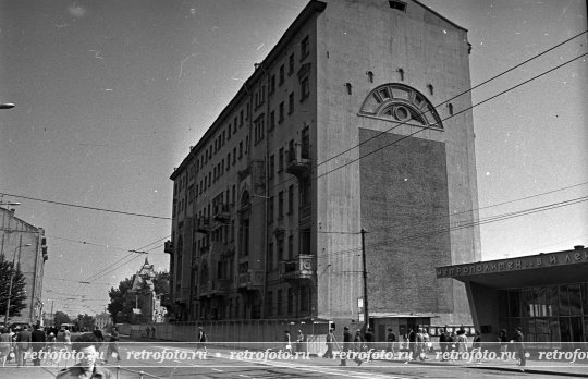 Большая Якиманка, вид от Калужской площади, 1970-е годы