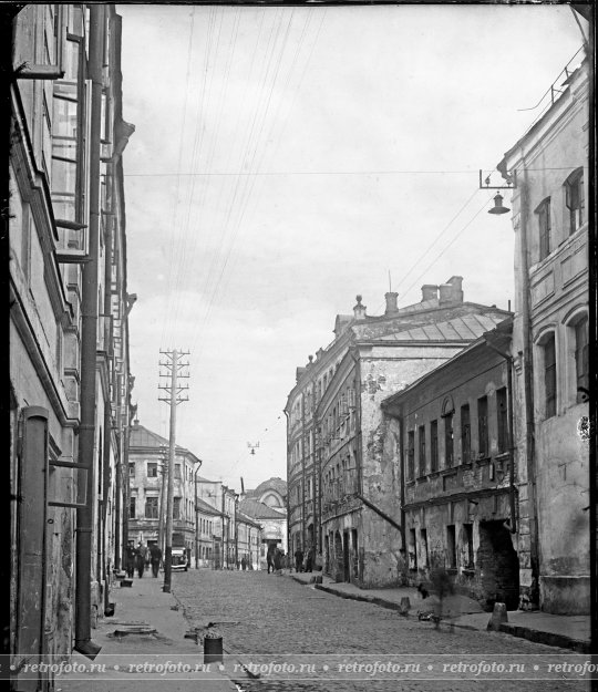 Москва, Зарядье, Мокринский переулок, 1930-е годы