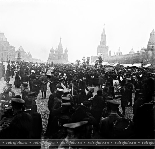 Москва, рынок на Красной площади, 1900-е годы