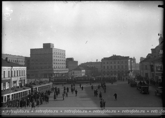 Москва, пл. Земляной Вал, 1930-е годы.