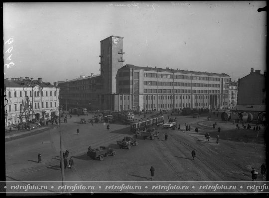 Москва, площадь Красных ворот, 1930-е годы.