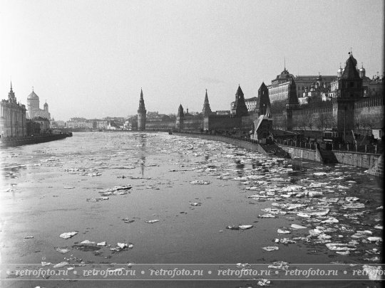 Москва-река, Кремлевская набережная, 1900-е годы.