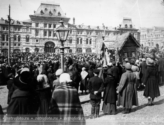 Москва, Воскресный базар на Красной площади, нач. XX века