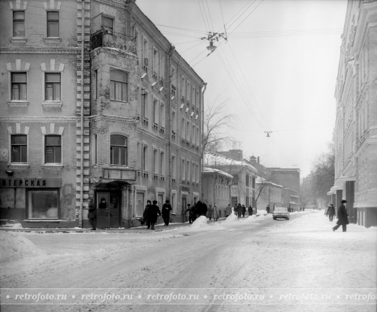 Товарищеский пер. в сторону Таганской ул. 1980 г.