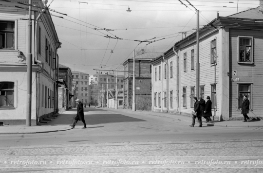 1-й Лесной переулок от Лесной ул. (1960-е гг.)