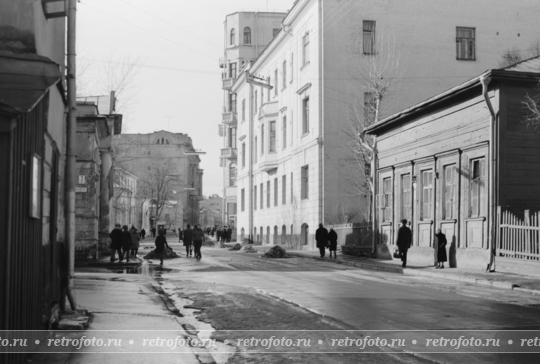 Гагаринский пер. 1960-е гг.