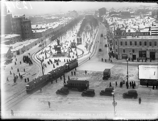 Москва, Тверской бульвар, 1930е годы